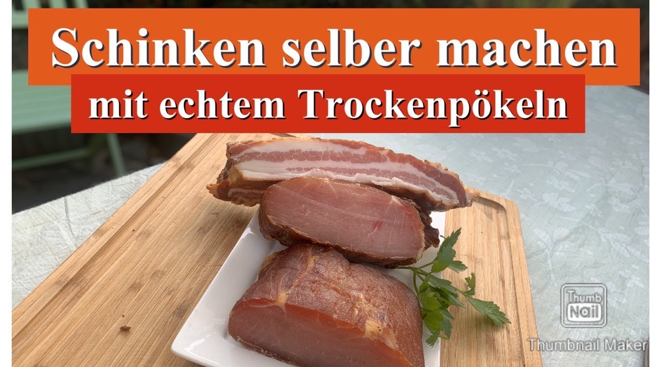 Schinken selber machen mit echtem/richtigem Trockenpökeln I The BBQ Bear I