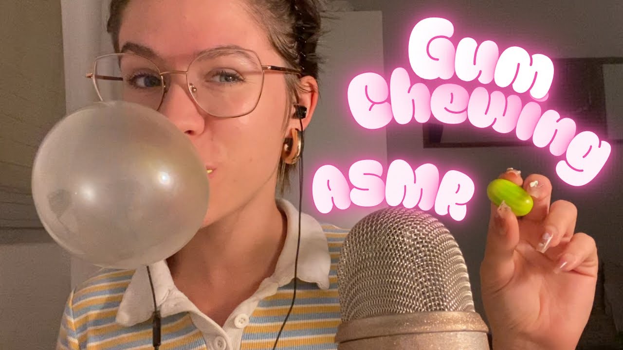 Relaxing Gum Chewing and Whispers for Tingles and Sleep 🍬👄🫧 | ASMR