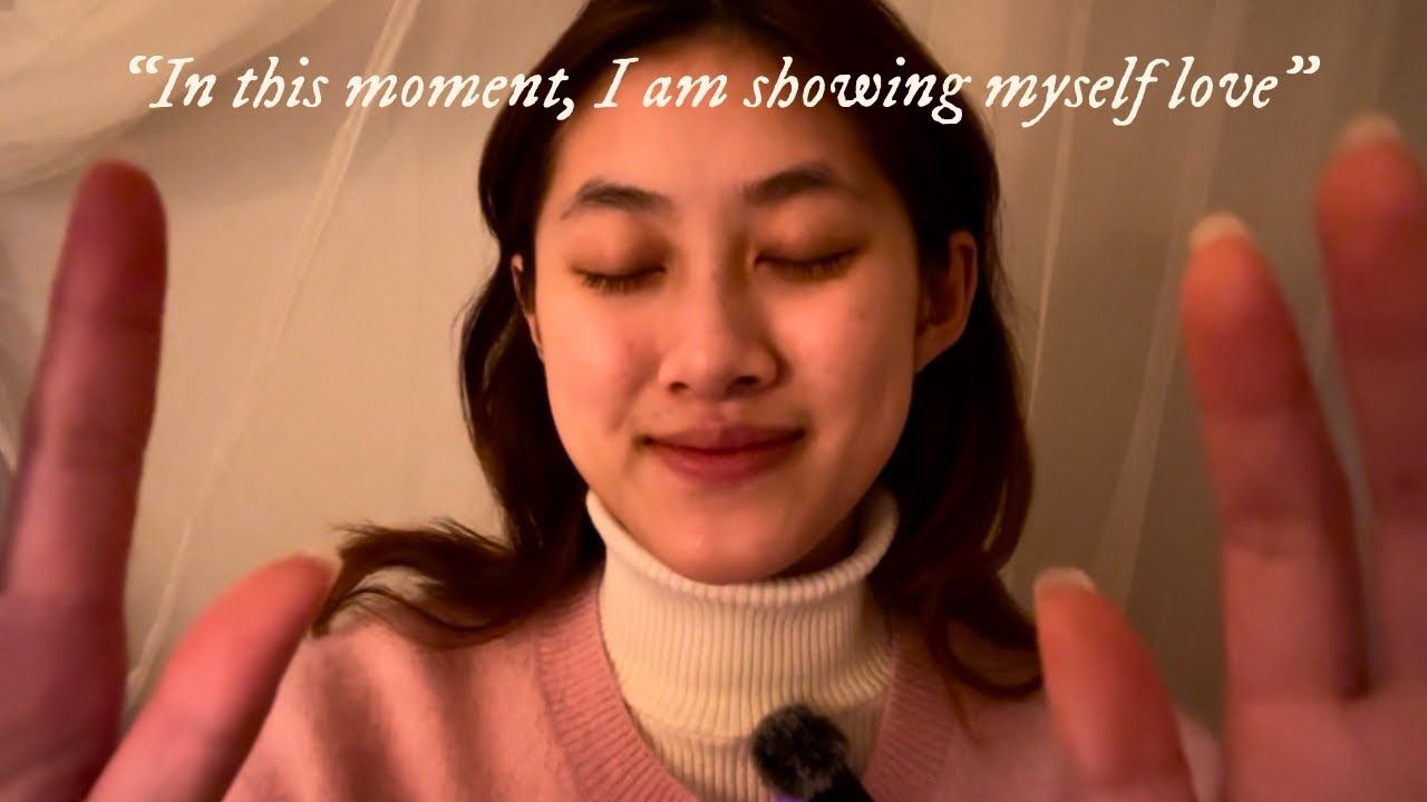 Buddhist Affirmations for Self Love + Care 💗 | softspoken asmr + reiki