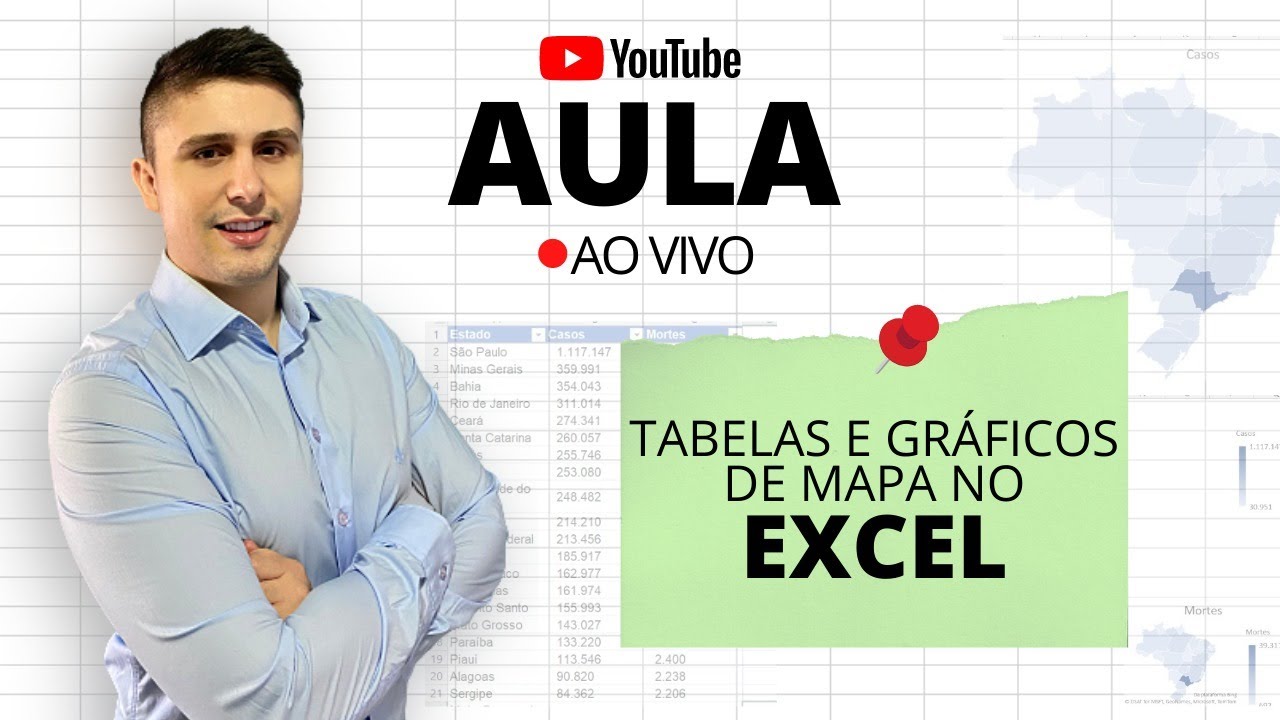 Tabela e Gr&aacute;fico de Mapa no Excel