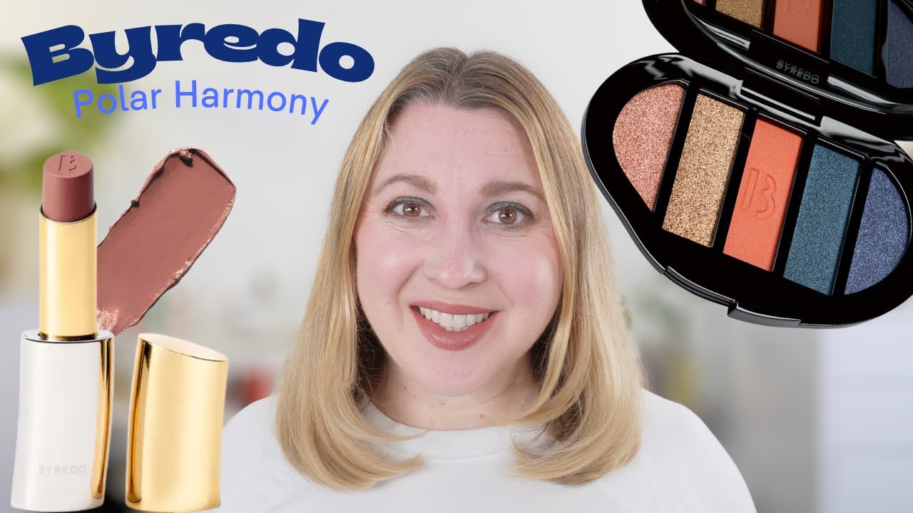 BYREDO Polar Harmony: тени для век Ocean Haze, оттенок Quint, и атласная помада Sand Dance | Свот...