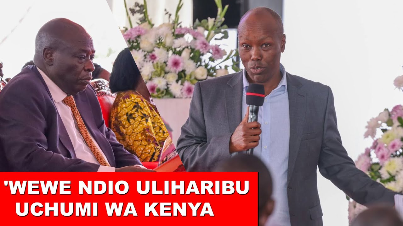 CS LEE KINYANJUI TO GACHAGUA: Wewe ndio uliharibu uchumi wa Kenya!