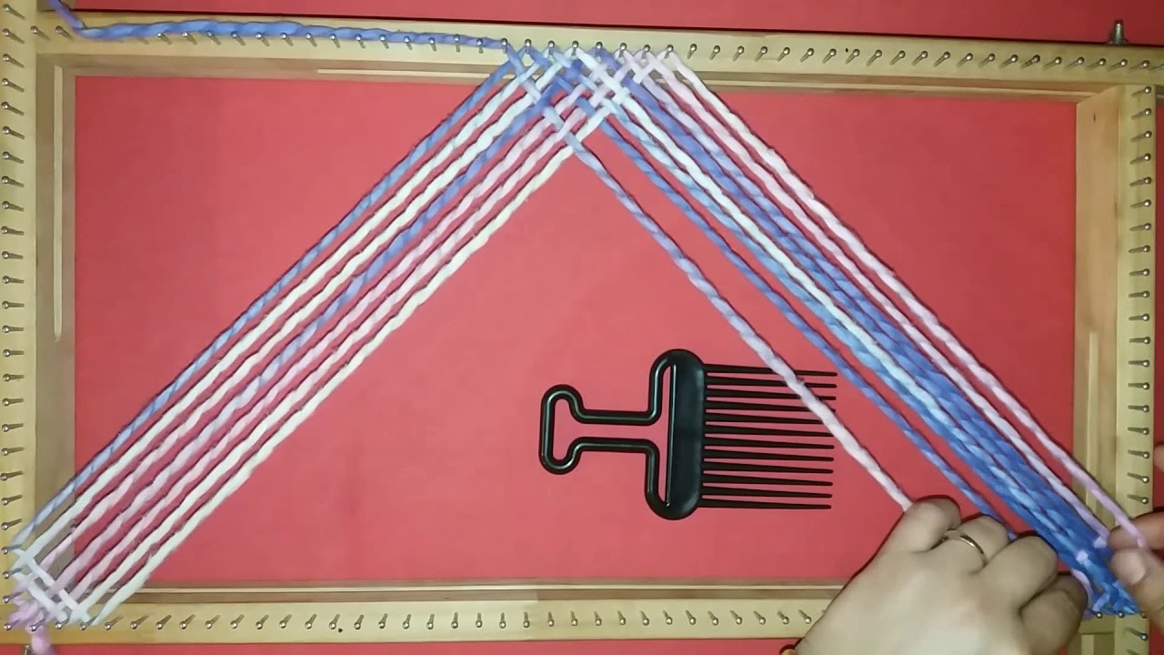 EXCLUSIVO! Telar bastidor rectangular modo AVANZADO, paso a paso, SIN hebra final añadida