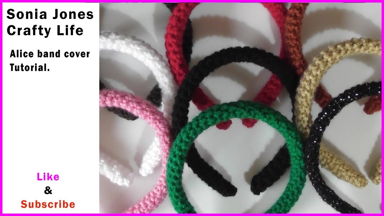 Crochet Alice Band Cover Tutorial