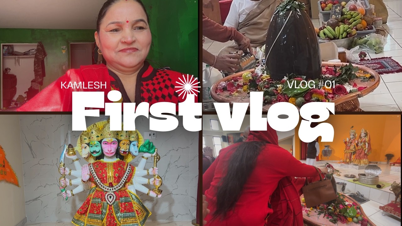 My first Vlog | Maha Shivaratri | Going to a temple