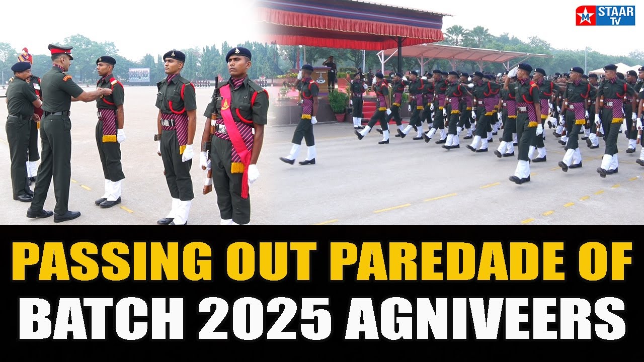 PASSING OUT PAREDADE OF BATCH 2025 AGNIVEERS | #agniveer #indianarmy | M Staar Tv