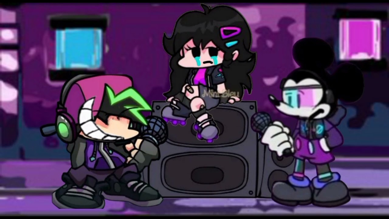 Fnf Neo Boyfriend vs Mickey Mouse Neo but swapped Smile Neo