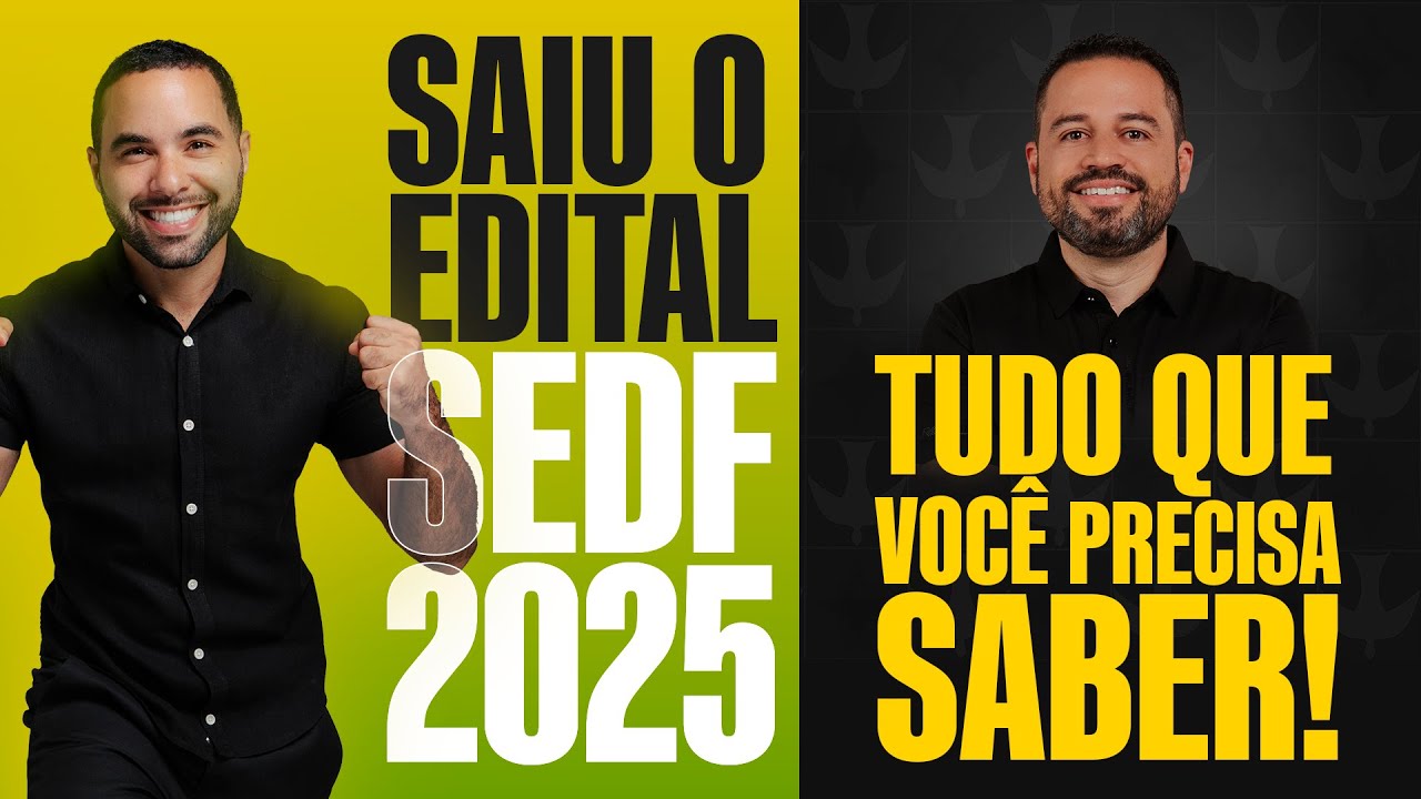 SAIU O EDITAL! PSS SEDF 2025: Tudo o que você precisa saber para começar a estudar agora.