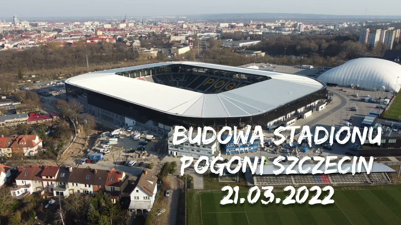 Budowa stadionu Pogoni 21.03.2022