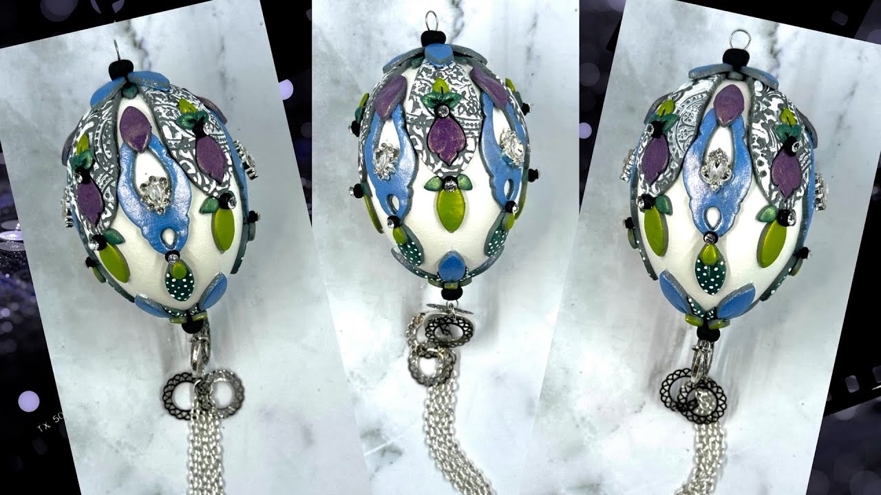 POLYMER CLAY & EGGSHELL TUTORIAL: KEOKER CUTTER EGG DESIGN #1... 
