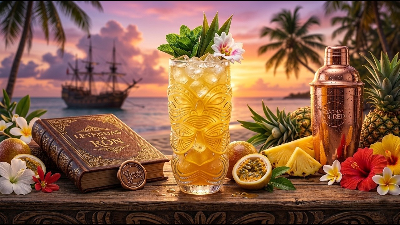 CÓCTELES TROPICALES - CÓCTEL NUI TIKI 🌴