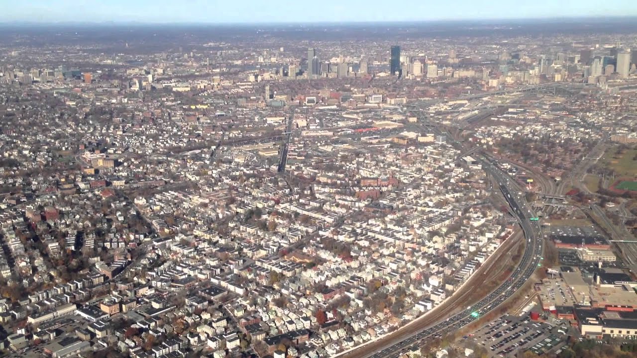 Landing at Logan Airport Boston - November 21, 2013