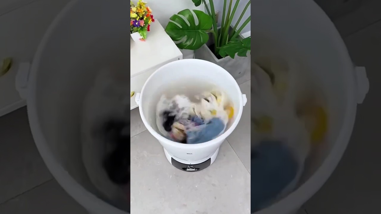 2 in 1 bucket washing machine #shorts #gadgets #washingmachine