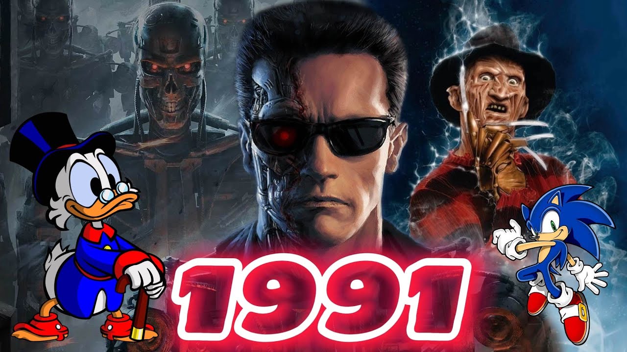 1991 год. Фильмы и Видеоигры, NIRVANA, Терминатор 2, Nes и Sega, Sonic, Сектор газа...