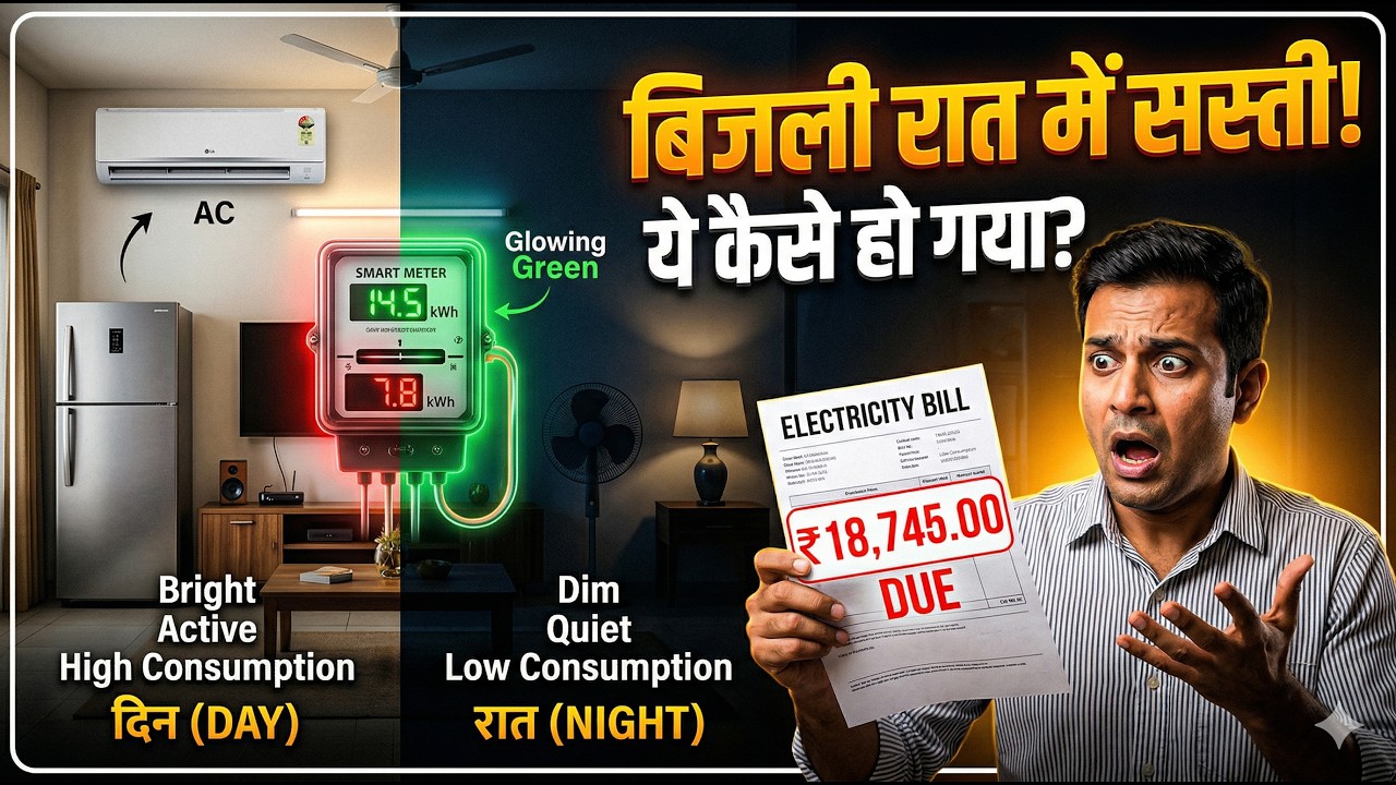 TOD Tariff Explained 🔥 Peak Time में महंगी और रात में सस्ती बिजली!