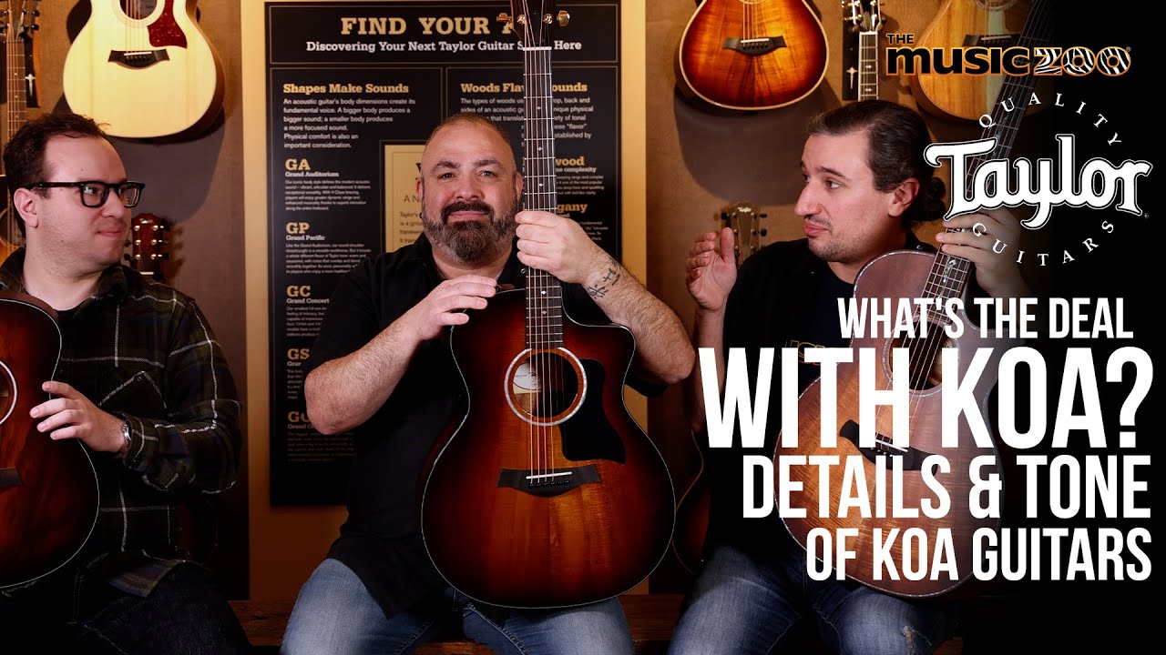 Обзор древесины Koa от Taylor Guitars: как звучит Koa и раскрывается ли она со временем?