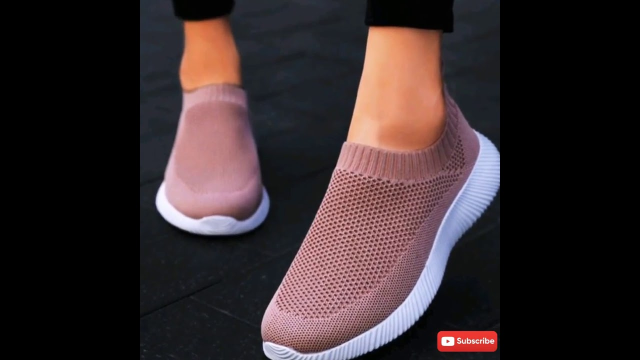 Breathable Air Mesh Knit Slip On Sneakers for Men and Women
