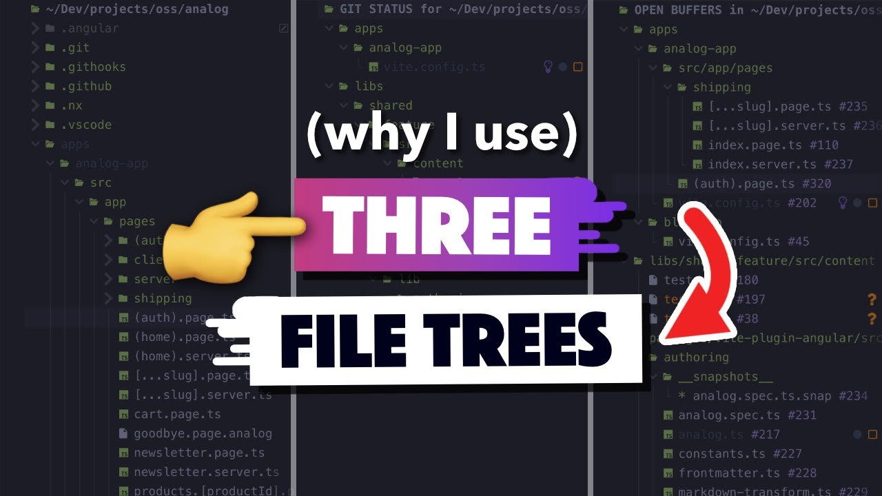 How I navigate files QUICKLY and EFFICIENTLY in my code editor