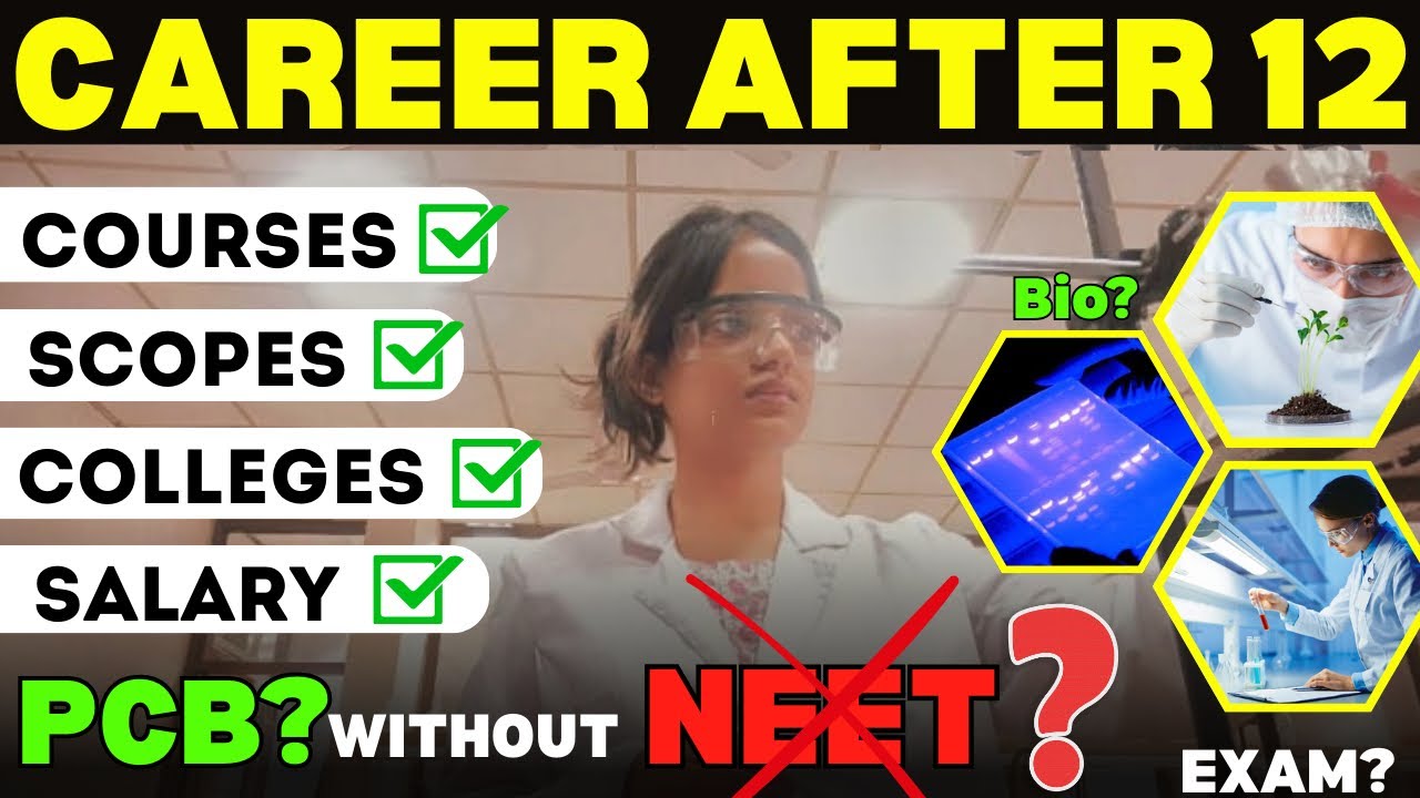 Best Courses after 12th PCB without NEET✅ Top Careers after 12th for Biology #class12 #pcb