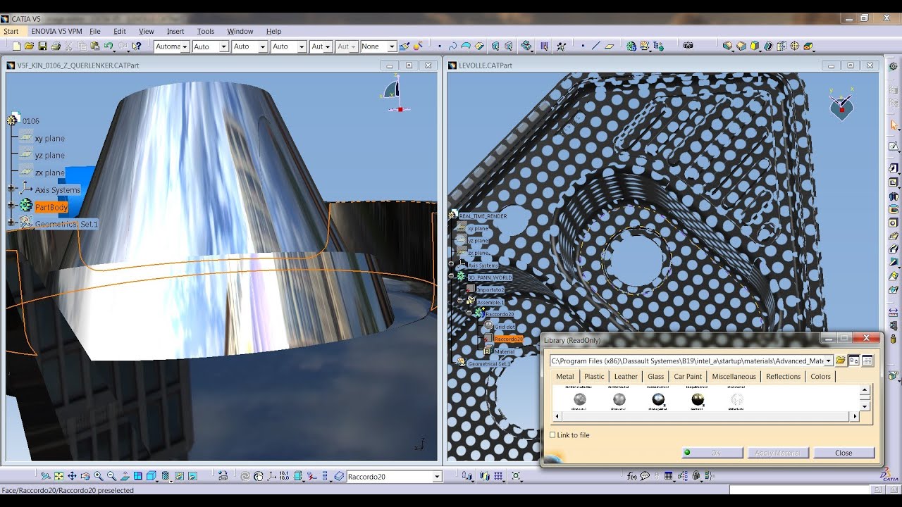 Catia V5 Real Time Rendering Tutorial With Advenced Material