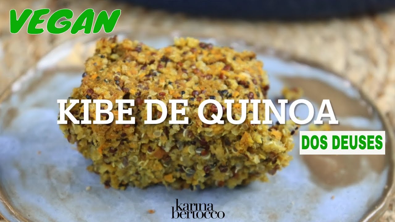 KIBE VEGANO DE QUINOA! SEM GLÚTEN. Receita maravilhosa, proteica, fácil e muito gostosa.