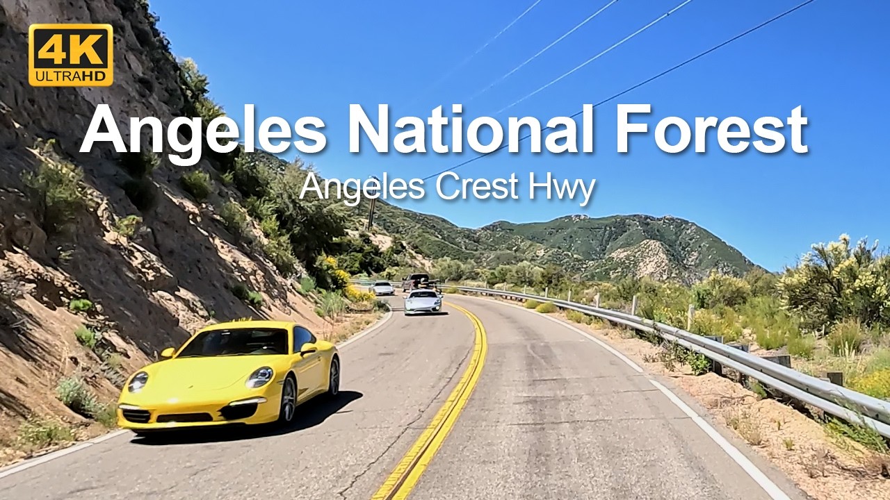 4K Drive | Angeles NF Angeles Crest Hwy is a mecca for cyclists, drivers, & motorcycle riders.