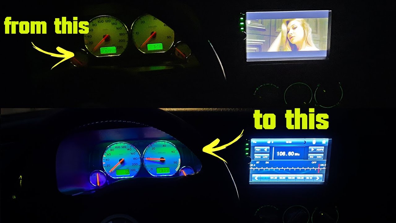 VOLKSWAGEN GOLF 3 LED TACHO DISPLAY TUTORIAL