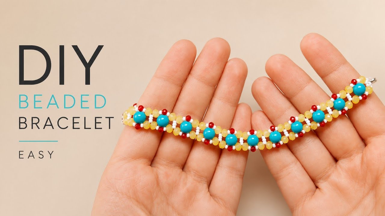 Make a Stunning Beaded Bracelet with Me ✅