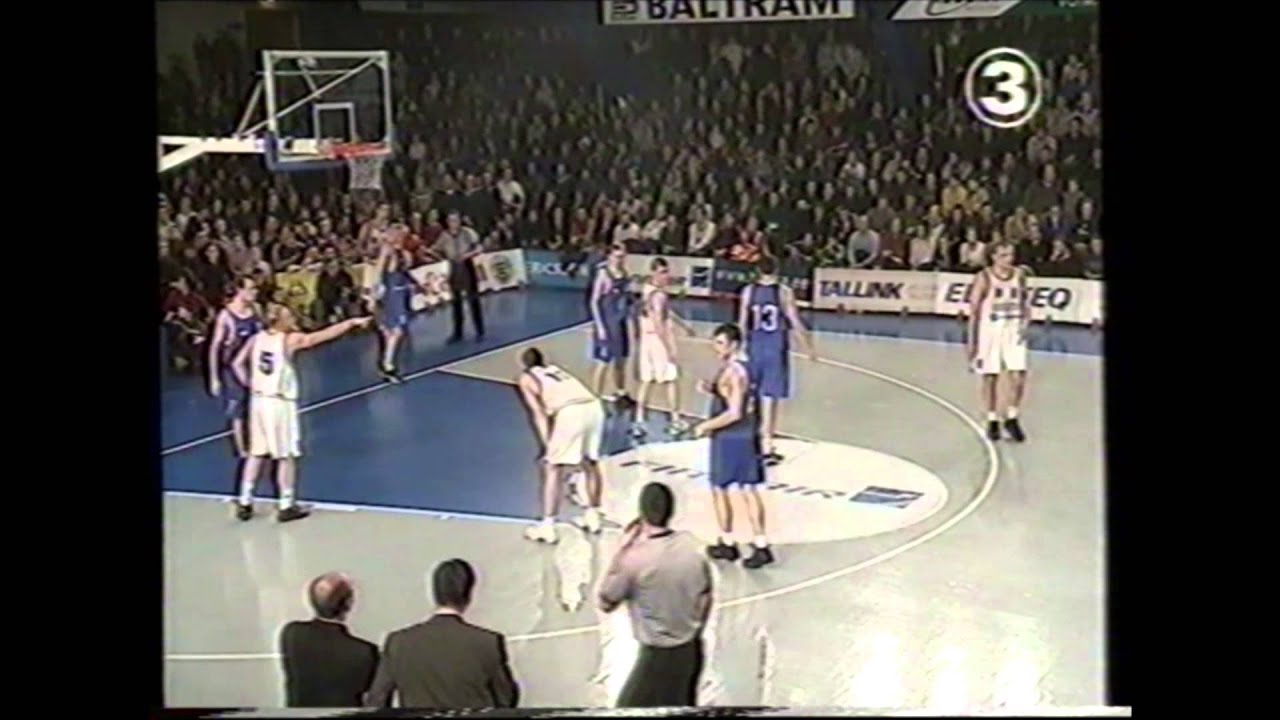 Eesti vs Tsehhi korvpall #92-85#2001(koondise otsustav m&auml;ng p&auml;&auml;su eest finaalturniirile )