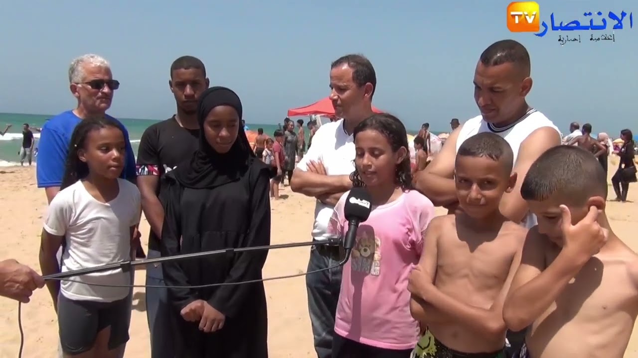 قناة الإنتصار TV روبورتاج على شاطئ شعايبية|| مخيم البشائر 2024 بمستغانم.