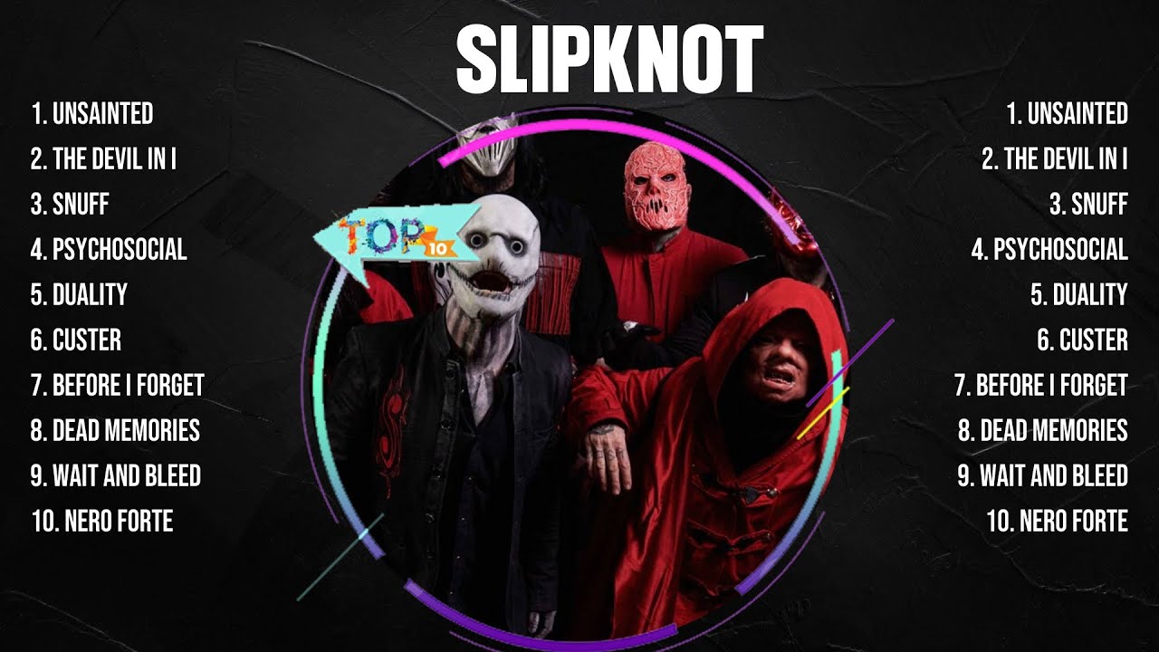 Slipknot Top Hits Popular Songs - Top 10 Song Collection