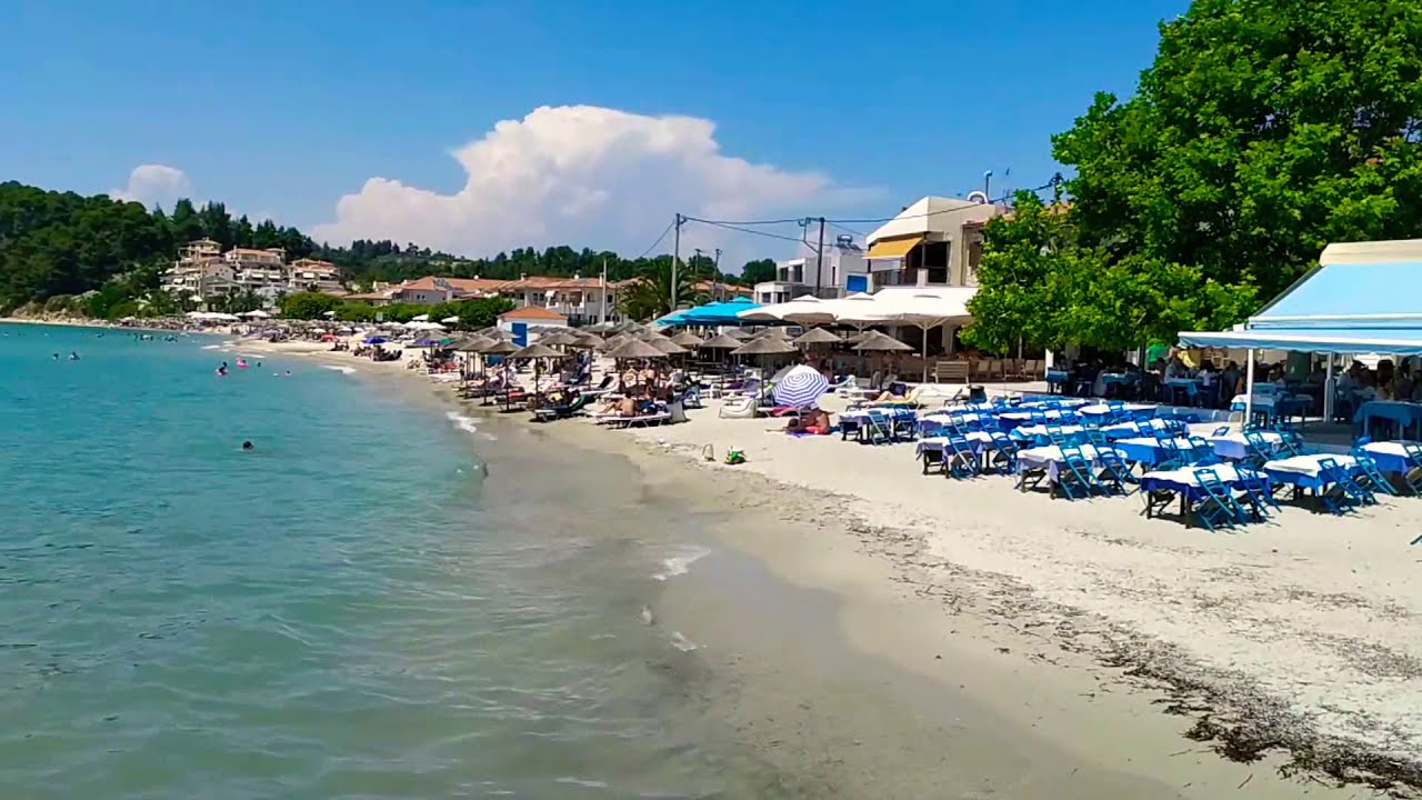 Siviri Beach, Kassandra, Halkidiki, Greece 04.07.2020