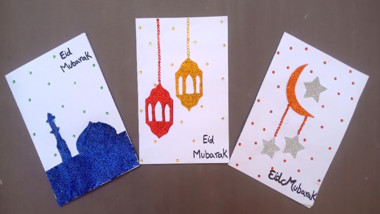 How to make EID Cards | EID Mubarak Greeting Card ideas | EID Cards | DIY EID Card