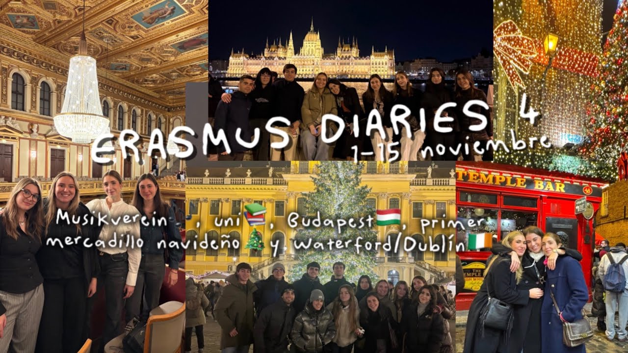 ERASMUS DIARIES 4: Musikverein, uni, Budapest, primer mercadillo navideño y Waterford/Dublín