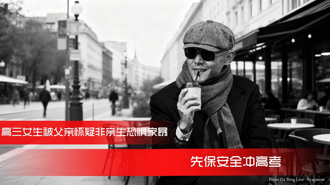 高三女生被父亲怀疑非亲生，恐惧家暴。大冰：先保安全，冲高考。