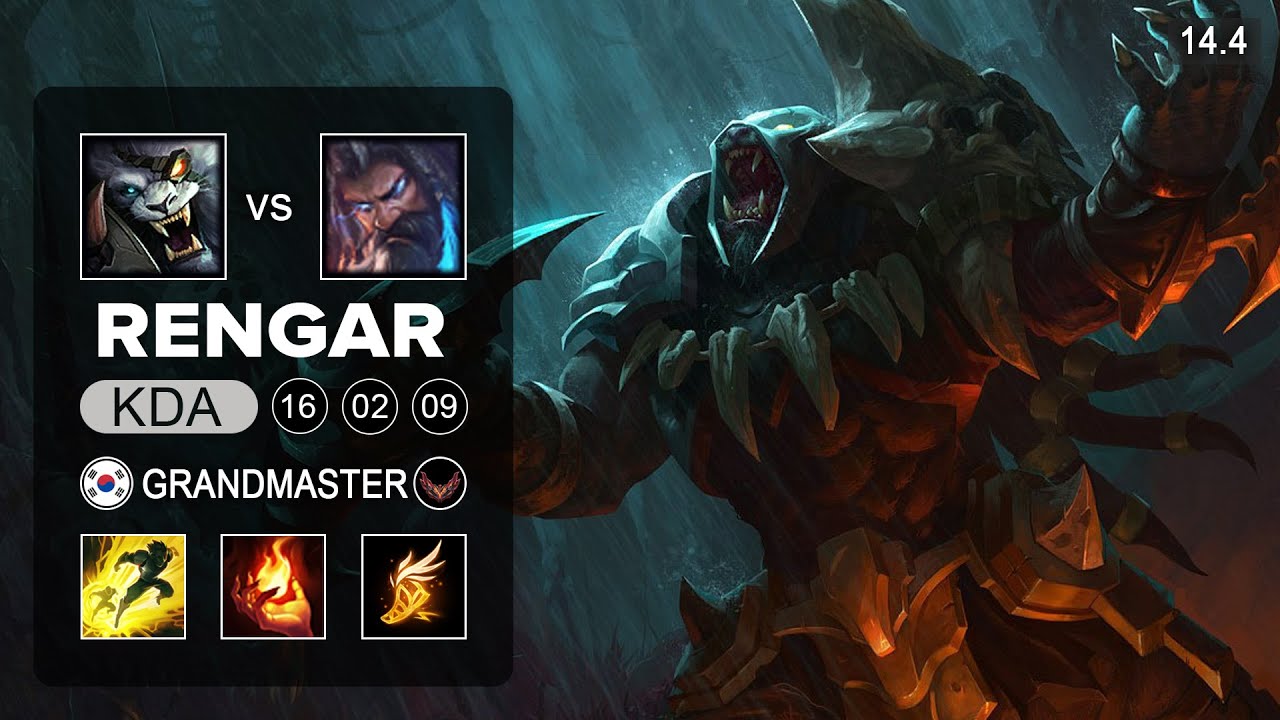 Rengar vs Udyr Top - KR Grandmaster - Patch 14.4 Season 14