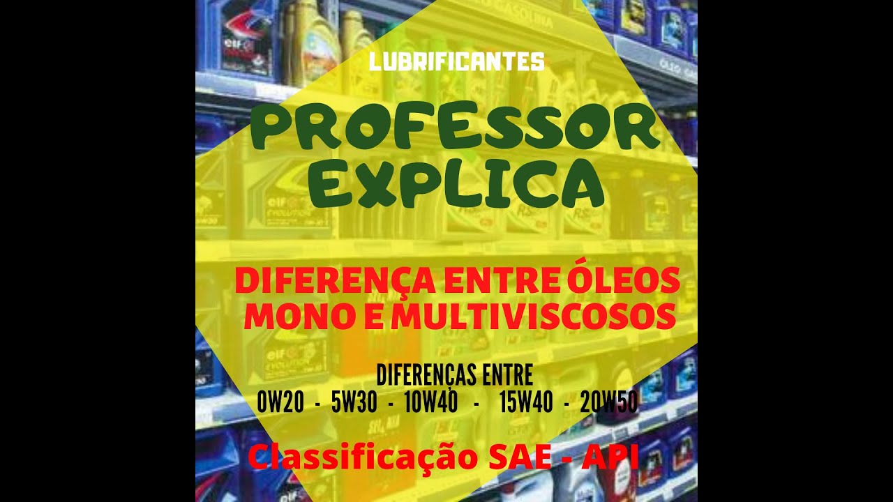 Óleo monoviscoso, multiviscoso - SAE - API  -  Como se classifica um lubrificante automotivo!!!