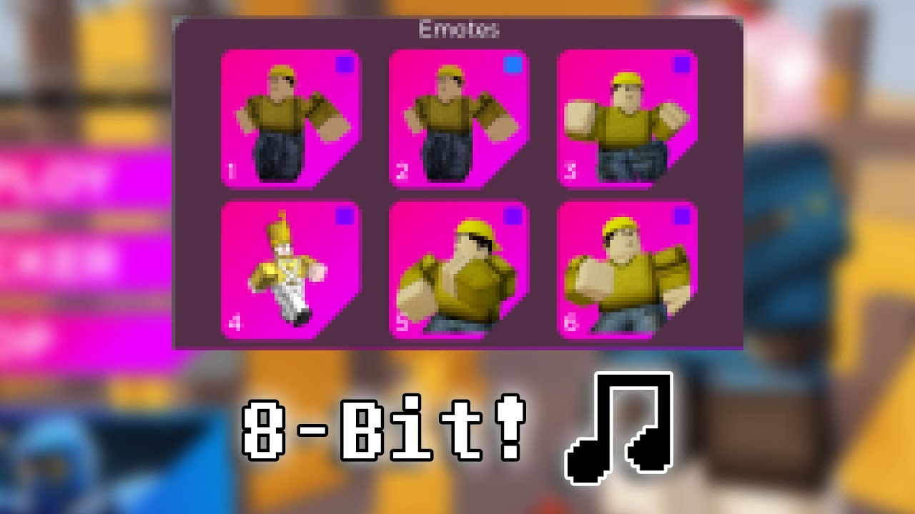 Roblox Arsenal Emotes But 8-BIT!