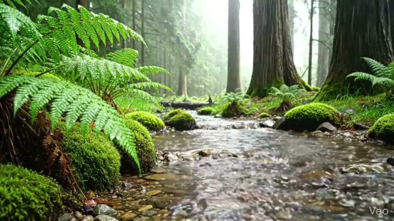 Rain Sounds for Sleeping in a Cozy Attic ☕ Midnight Storm in a Luxury Cabin - NO ADS
