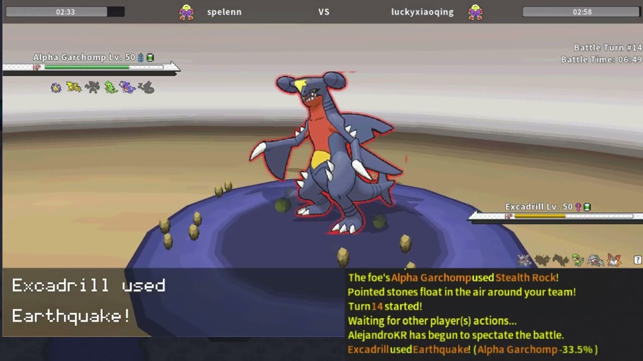 PokeMMO PvP OU Elite Trainer spelenn #12 vs  Elite Trainer luckyxiaoqing #22 Rating +780