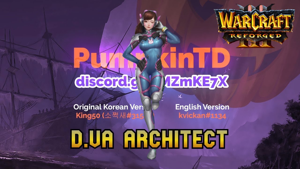 UNLOCK HARD SKIN D.VA ARCHITECT v1.22c !! Pumpkin TD - WARCRAFT 3 REFORGED Indonesia