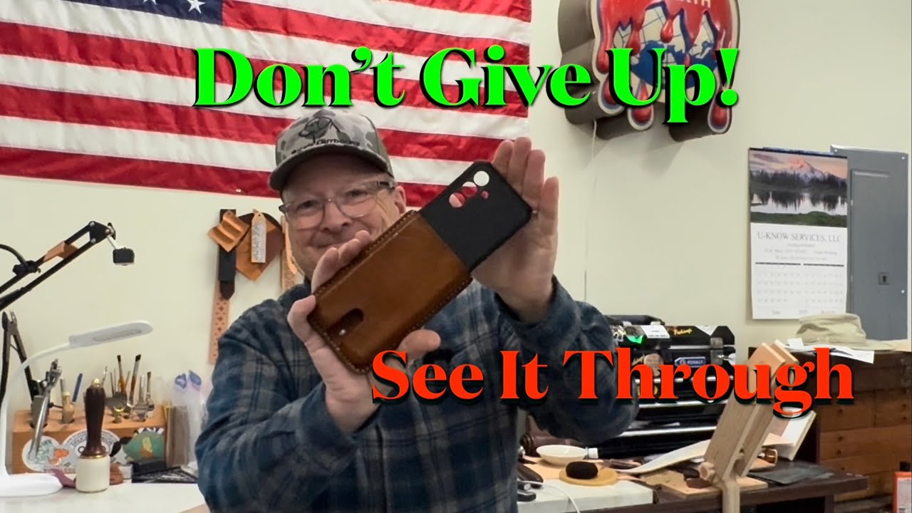 How To Make A Wet Form Leather Phone Case / How To Make A Cell Phone Holster #leathercraft #leather 