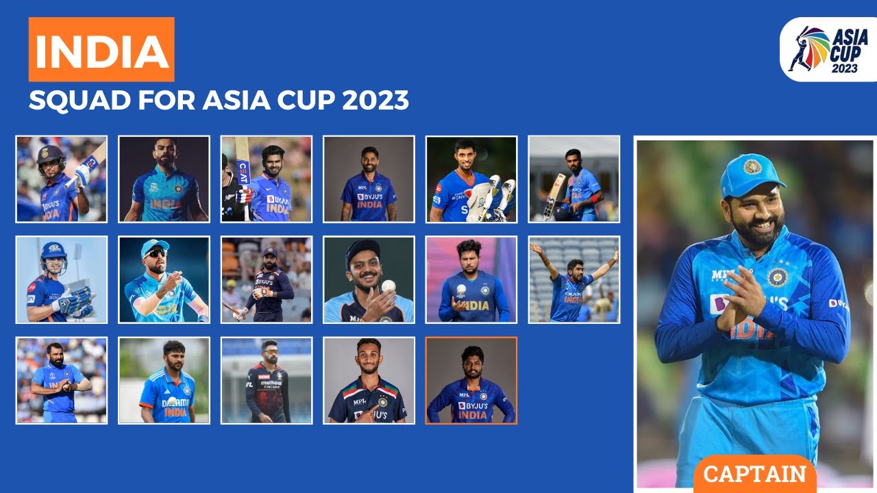India Squad For Asia Cup 2023 #indiasquadforasiacup2023 #asiacup2023