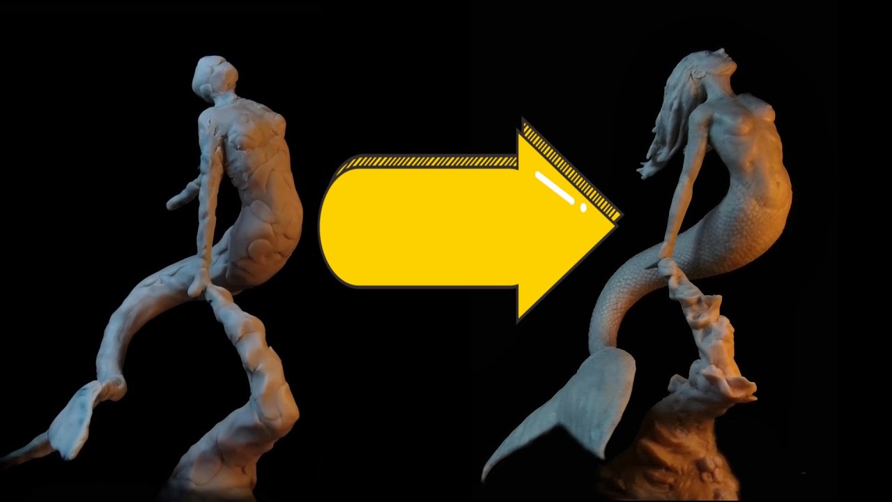 Sculpting a Mermaid | Timelapse