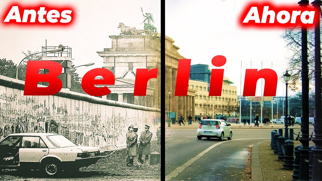 ⛔😱 IMPACTANTES Imagenes de BERLIN con el MURO vs SIN el MURO | ALEMANIA