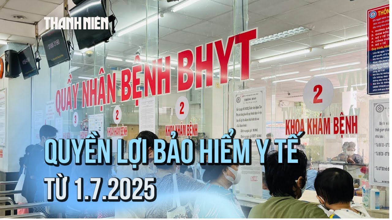 Những quyền lợi bảo hiểm y tế bắt đầu từ 1.7.2025