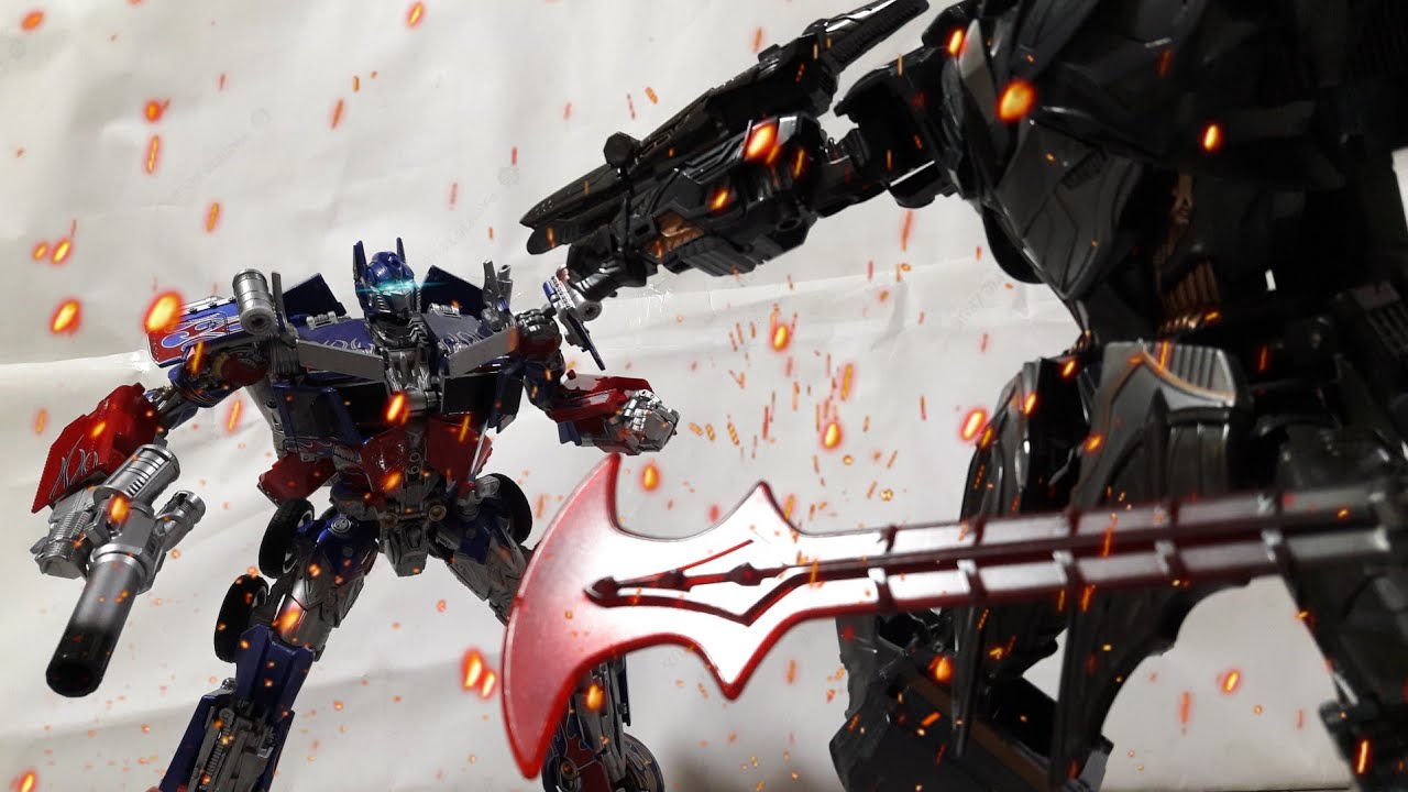 Transformers! the battle goes on episode 1: optimus prime vs megatron (Stop motion)