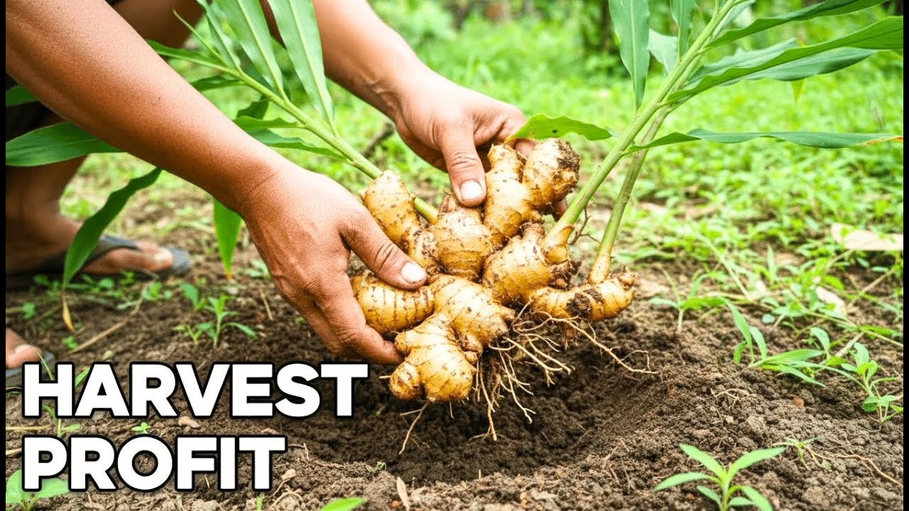 How to Harvest Ginger at Home 🌱— Ginger Cultivation — Amazing Ginger Root Harvest