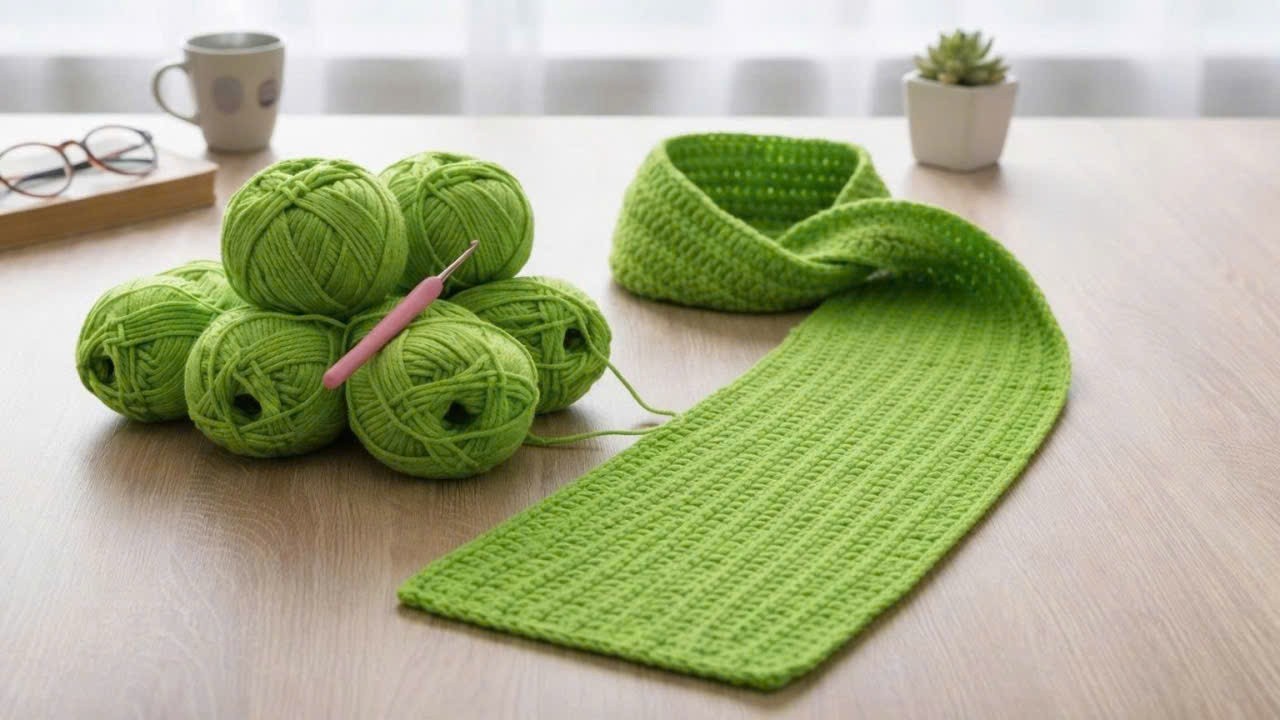 EASY TEXTURED RIB CROCHET STITCH – PERFECT WARM SCARF PATTERN FOR BEGINNERS!