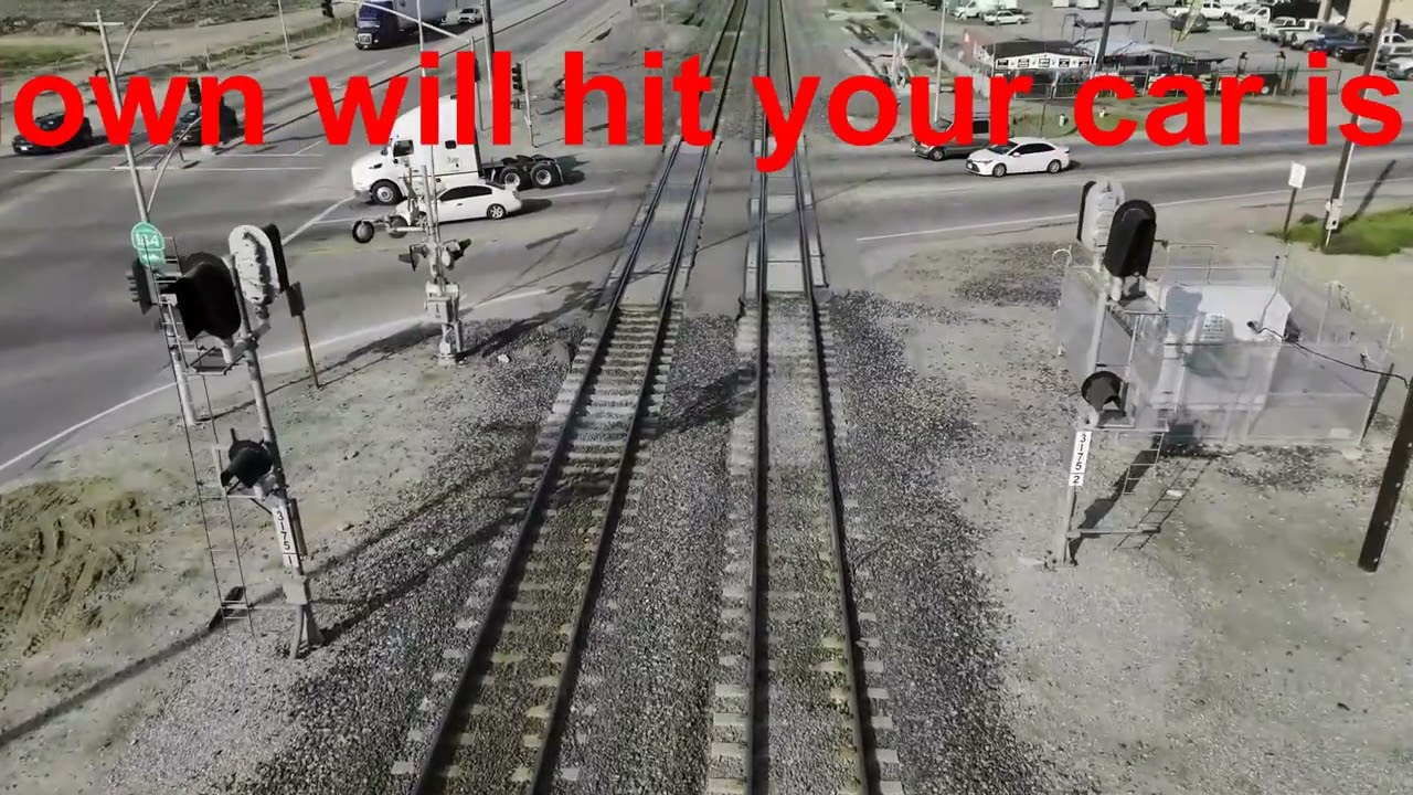 More of people acting stupidly at railroad grade crossings.
